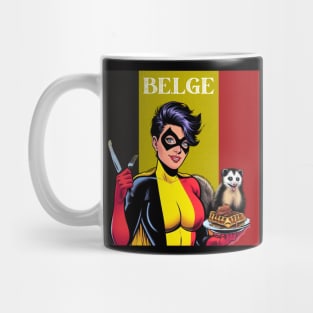 Belge: Superhero Possum Waffles Mug